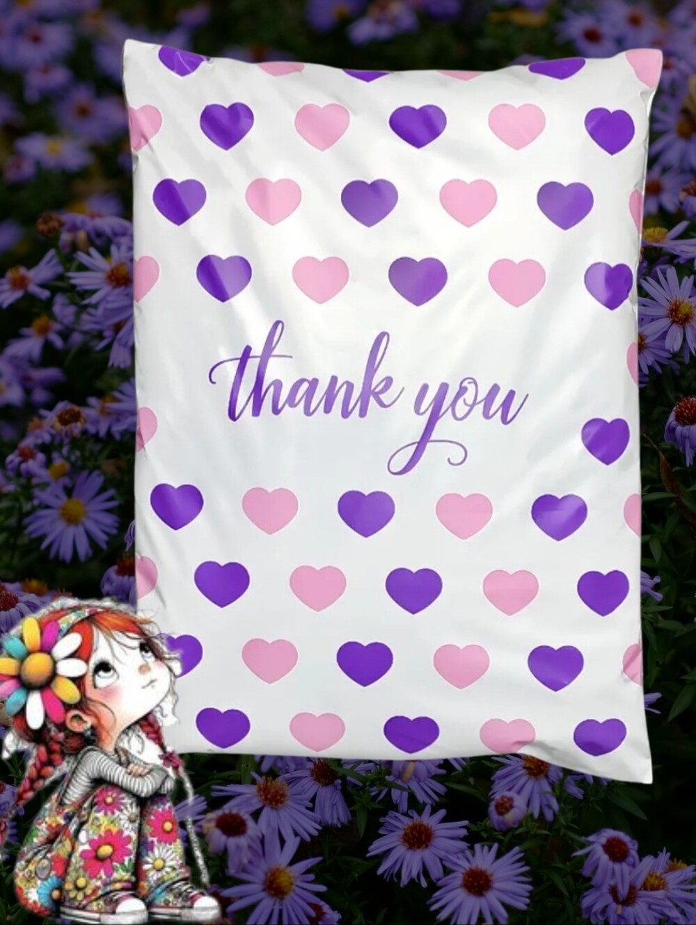 💜10 ct Purple & Pink hearts